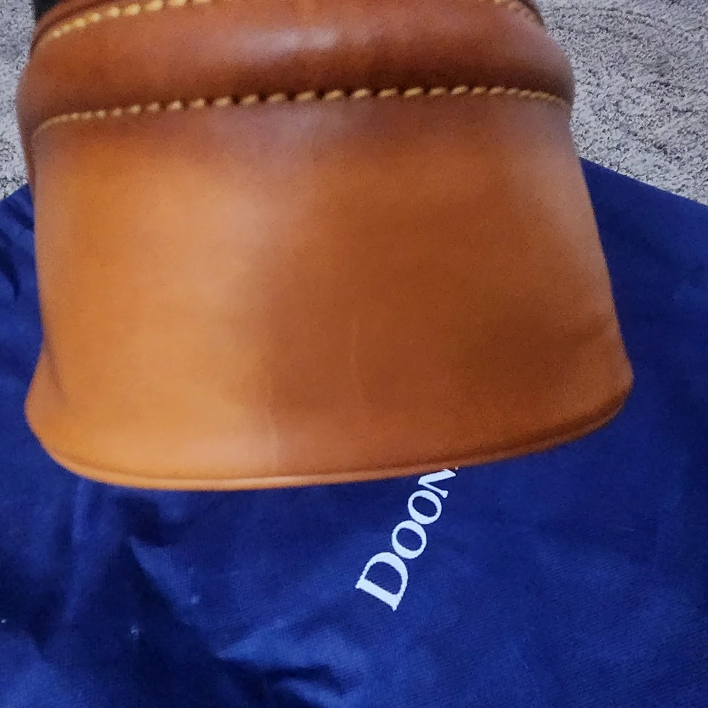 Dooney & Bourke Handbag #7L960 - Black / Brown - Pebble Leather - Picture 4 of 13